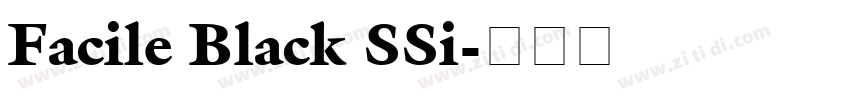 Facile Black SSi字体转换